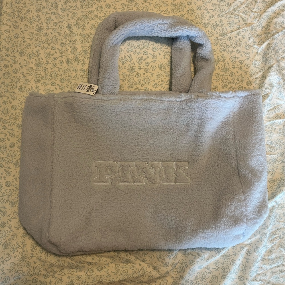 PINK Victoria's Secret Lilac Canvas Tote Bag